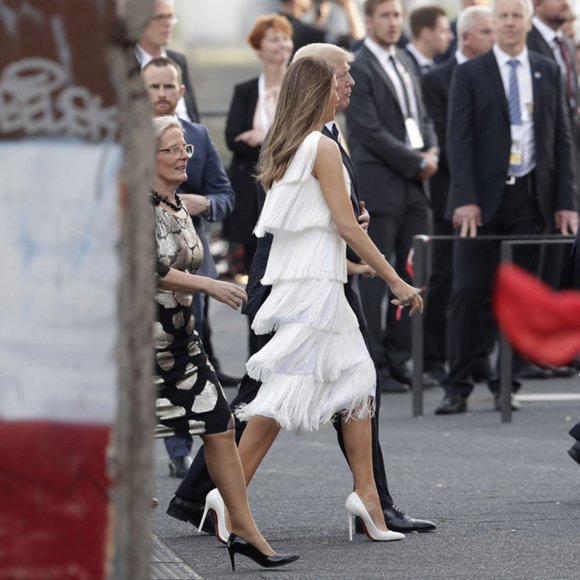 Tiered Fringe Flapper White Dress - Picture 3 of 6
